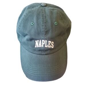 NWT Brandy Melville Baseball Cap Hat Naples Green Adjustable Strap Embroidered